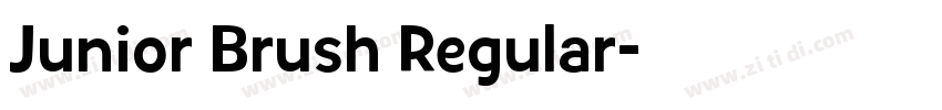 Junior Brush Regular字体转换